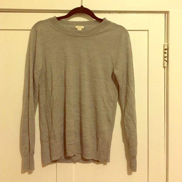 Gray JCrew sweater