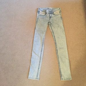 Abercrombie kids acid wash jeans
