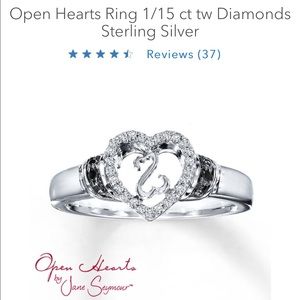 Kay Jewelers Diamond Sterling Silver ring Size 7