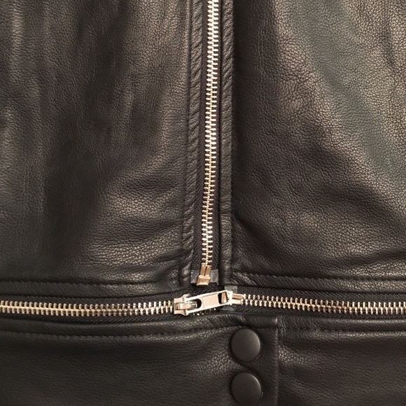 Fit Black Leather Dress - Picture 3 of 3