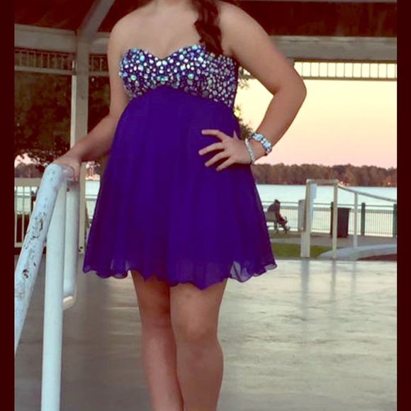 Royal Blue Homecoming Dress