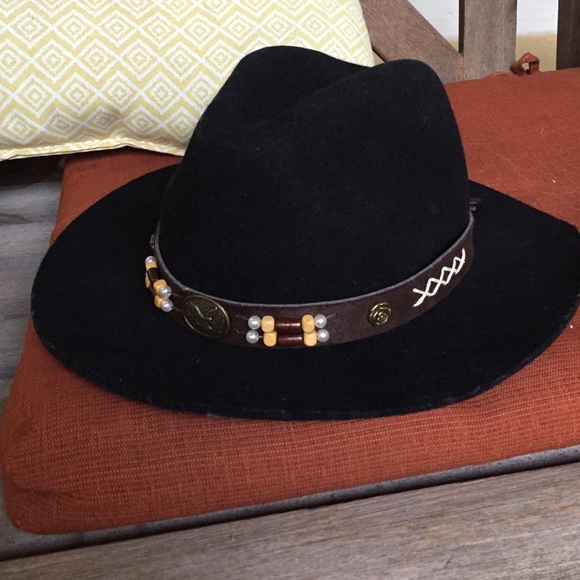 NWOT Western Wool Fedora Hat by Steve Madden - Picture 2 of 4