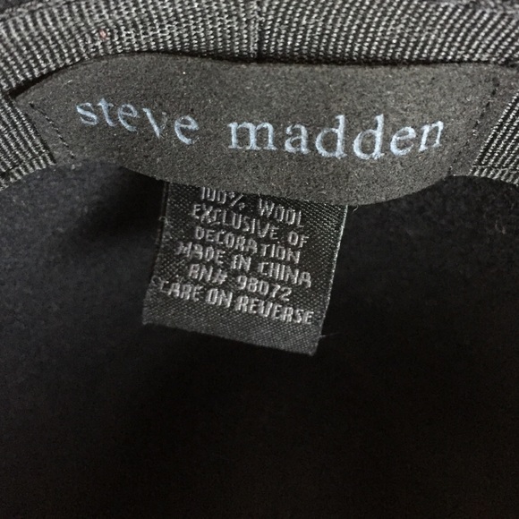NWOT Western Wool Fedora Hat by Steve Madden - Picture 4 of 4