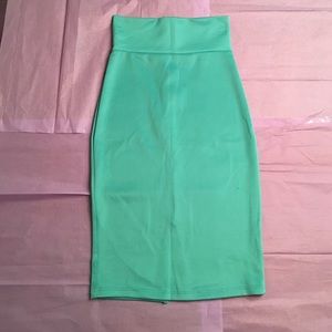 Fitted High Waisted Skirt