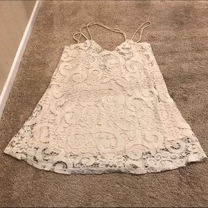 Low back lace dress