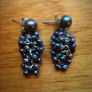 Iridescent Cluster Earrings