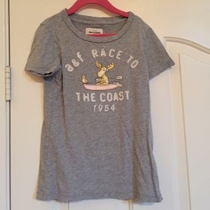 Abercrombie kids gray moose t-shirt