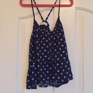Abercrombie kids floral tank