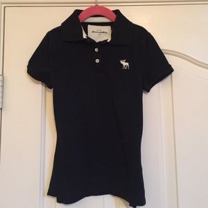 Abercrombie kids navy polo shirt