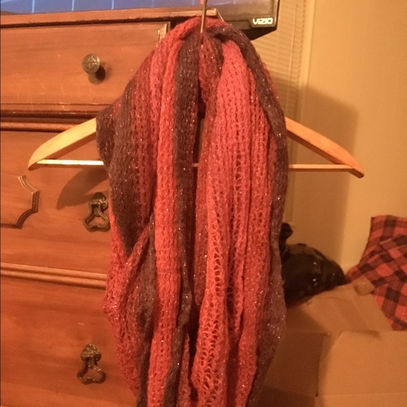 Old Navy Red and deep plumb color scarf