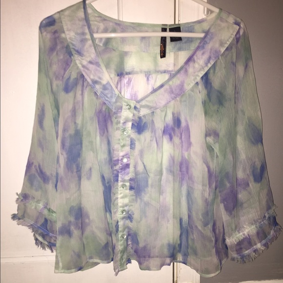 pastel flowy top - Picture 1 of 2