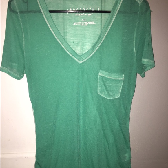 teal v neck from aero - Picture 1 of 1