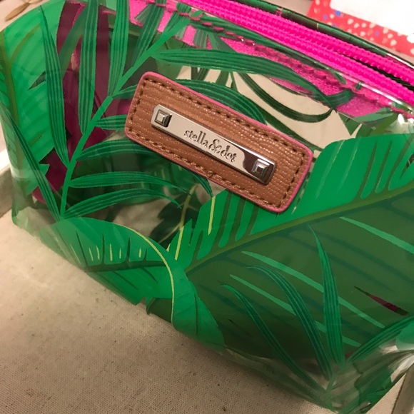 Clear Botanical Pouf
