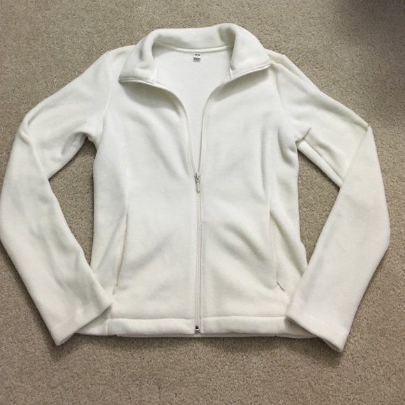 Off white fleece sweater.