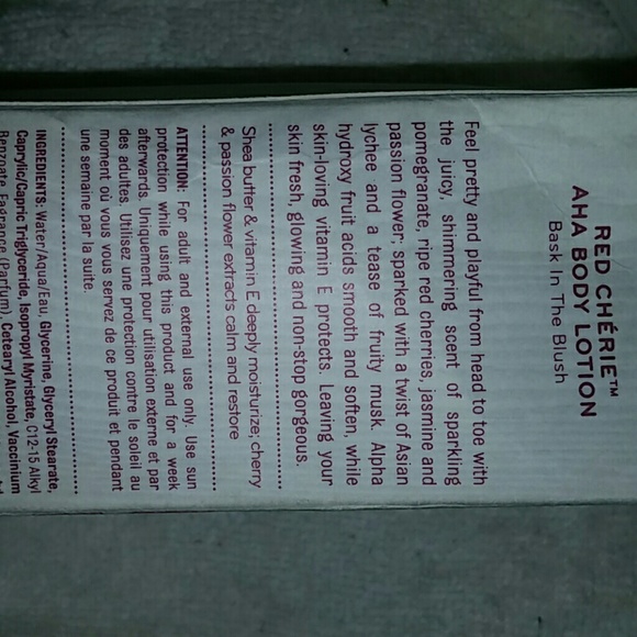 Thymes red cherie aha body lotion NIB - Picture 3 of 3