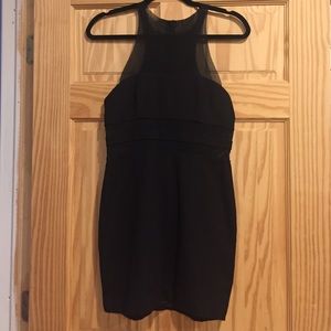 Bec & Bridge Black Mesh Dress