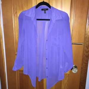 Jessica Simpson Chiffon purple blouse