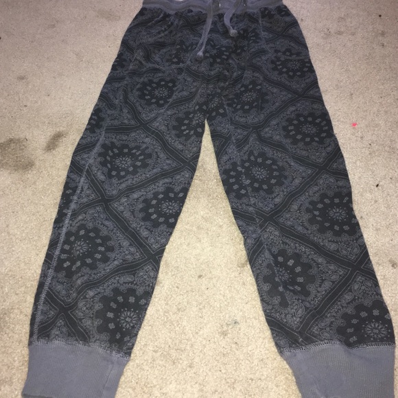 Wet seal bandana print joggers