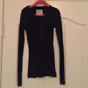Abercrombie kids navy Henley