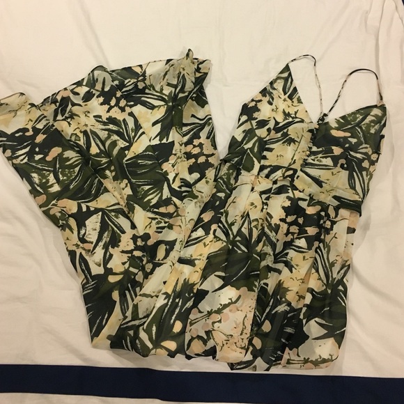 Floral maxi silk dress