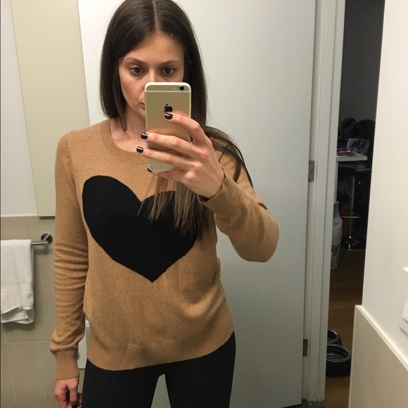 Wool heart sweater