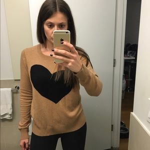 Wool heart sweater