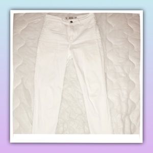 High Rise Waisted White Skinny Jeans