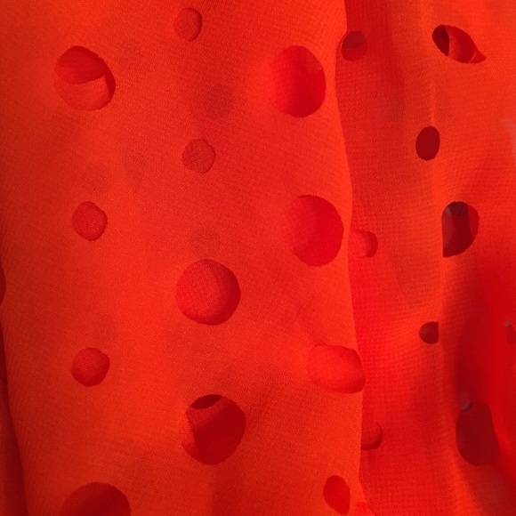 Express Neon Orange Scarf - Picture 2 of 3