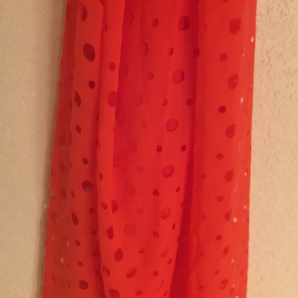 Express Neon Orange Scarf - Picture 3 of 3