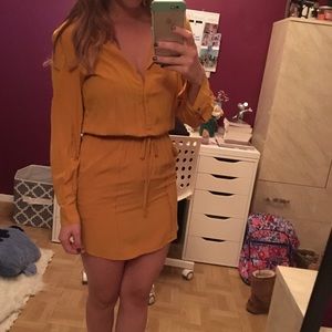 NWT Mustard Long Sleeved Dress