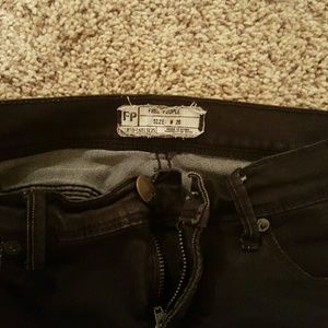 Free people black ankle skinny jeans