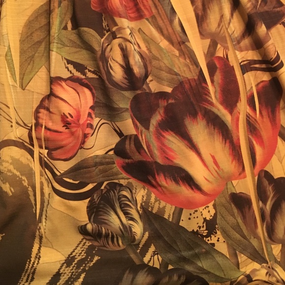 Arden B Golden Yellow Floral Dress - Picture 3 of 3