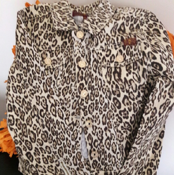 7 for all mankind cheetah print denim jacket.