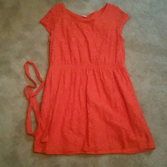 Orange Lace Dresd