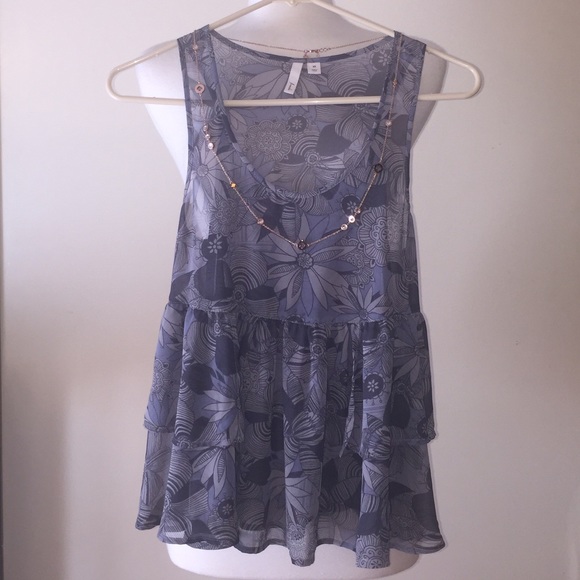 🎅🏼🎅🏼✅✅FREE✔️ Frenchi Sheer Floral Top