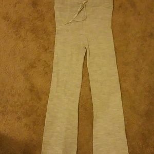 Ribbed flare legging