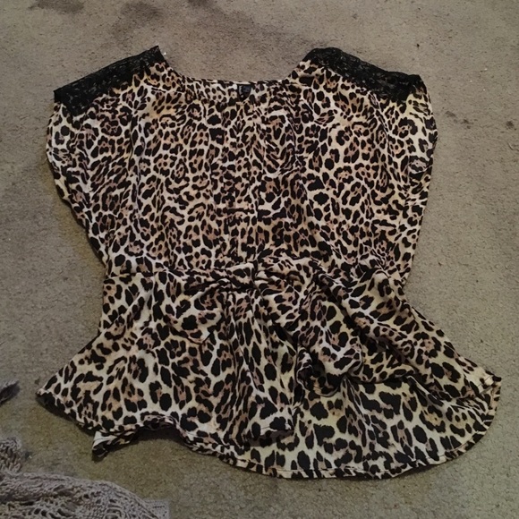 Cheeta print blouse