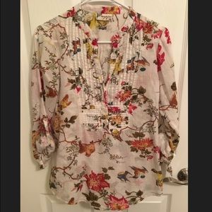 Ladies Floral Blouse Size XS