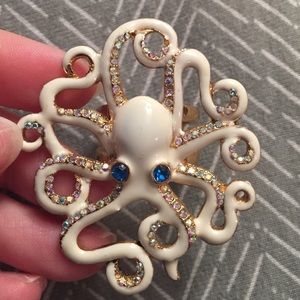 Betsey Johnson large octopus statement ring