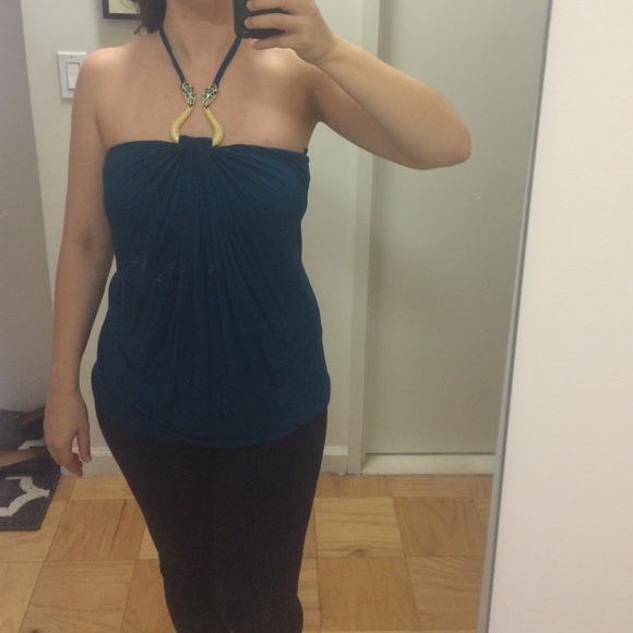 Sky Turquoise halter top