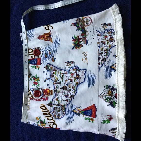 NANETTE LEPORE Graphic Trim Skirt w/rope belt S/M - Picture 2 of 4