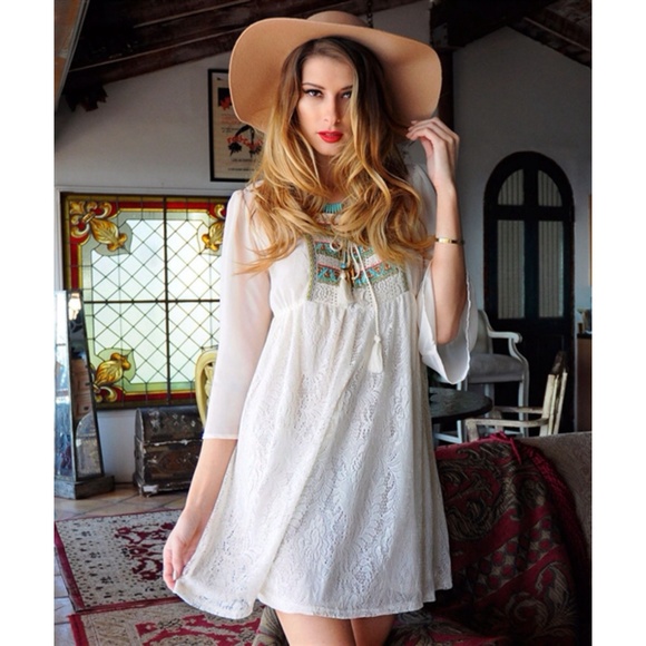 Boho Ivory Dress