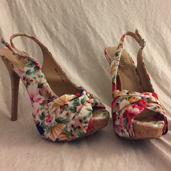 Forever 21 Floral Heels
