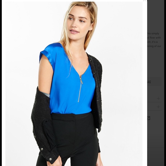 Never worn! Cobalt blue Express blouse