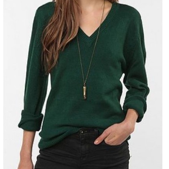 Hunter green 3/4 sleeve sweater