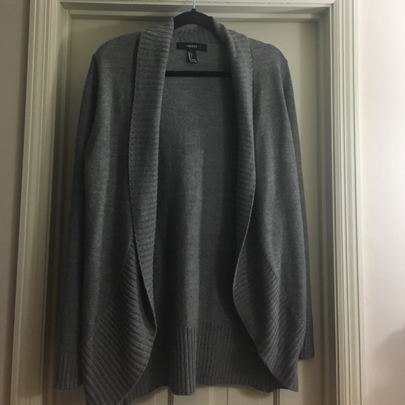Gray cardigan