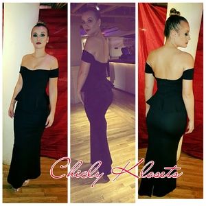 Black off the shoulder  dress