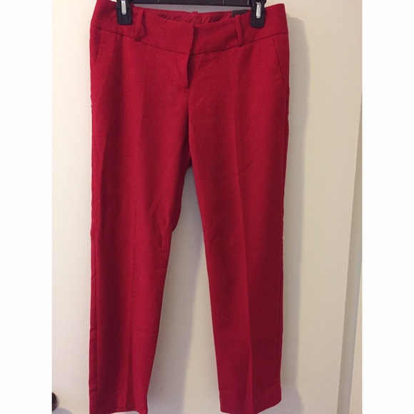Limited Red Crop Slacks