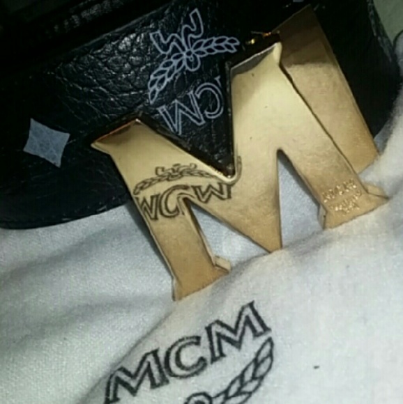 Mcm designer belt