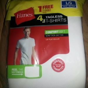 Hanes white t-shirt undershirts